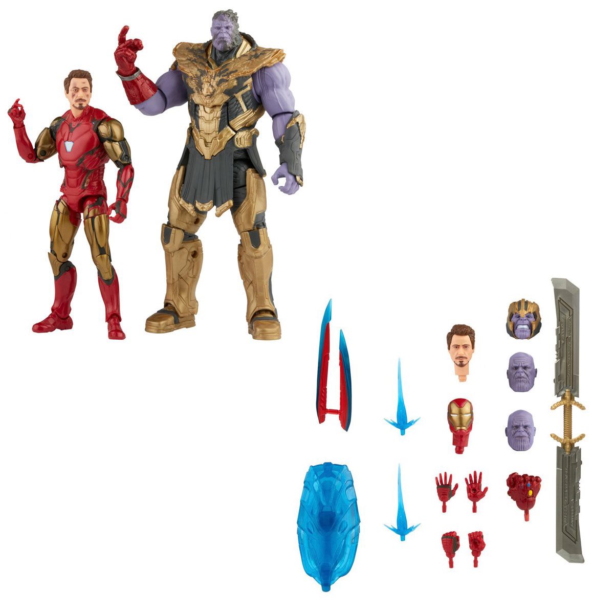 Avengers: Endgame Marvel Legends The Infinity Saga Iron Man Mark 85 & Thanos Two-Pack