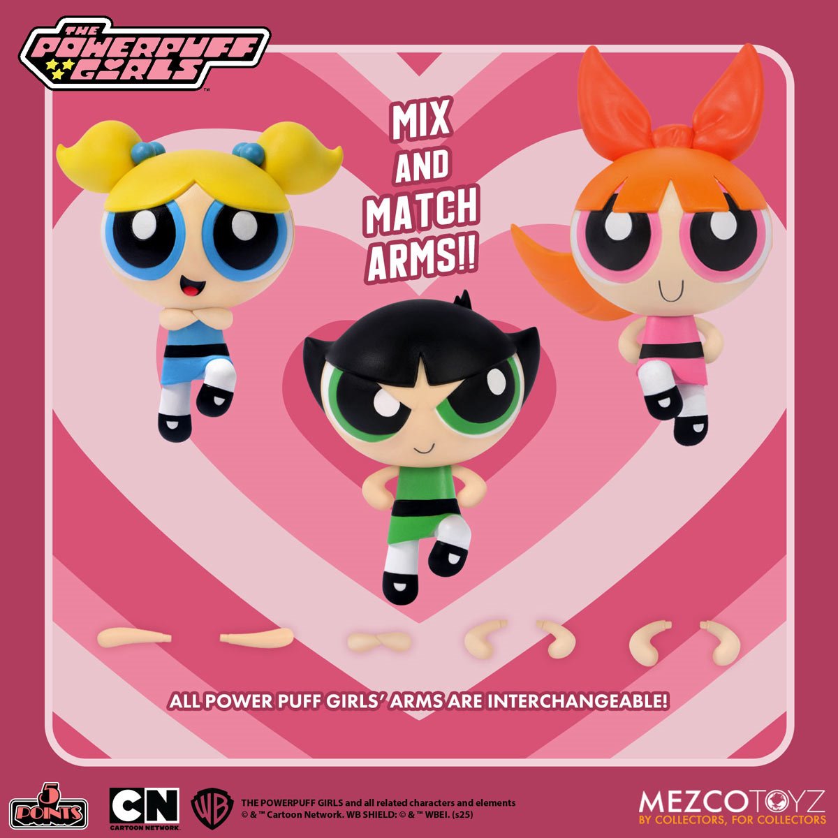 The Powerpuff Girls 5 Points Action Figure
