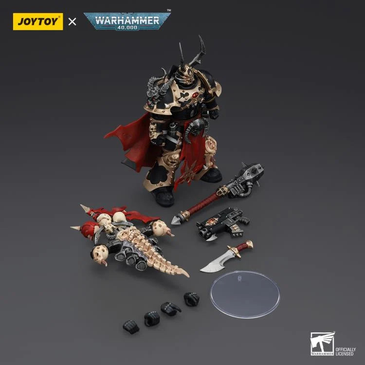 Warhammer 40K Chaos Space Marines Black Legion Chosen Champion with Bolter and Power Maul Action Figure