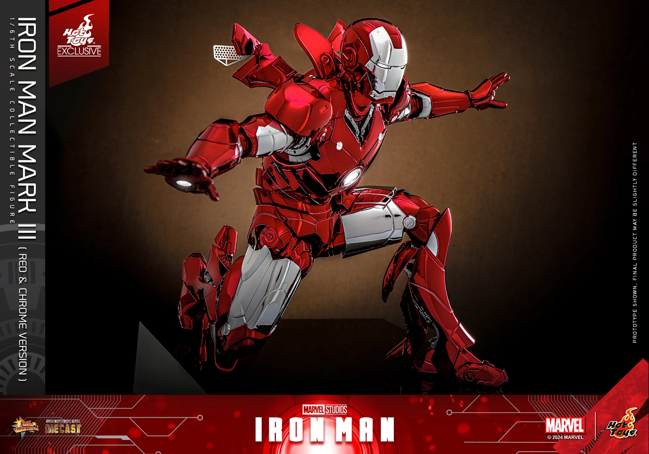 Ironman Mark III (Red & Chrome Version) By Hot Toys