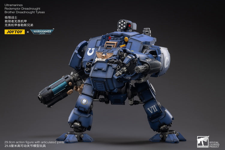 Warhammer 40K Ultramarines Redemptor Dreadnought Brother Tyleas 1/18 Scale Figure