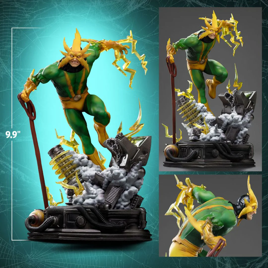 Spider-man Electro Statue By Iron Studios