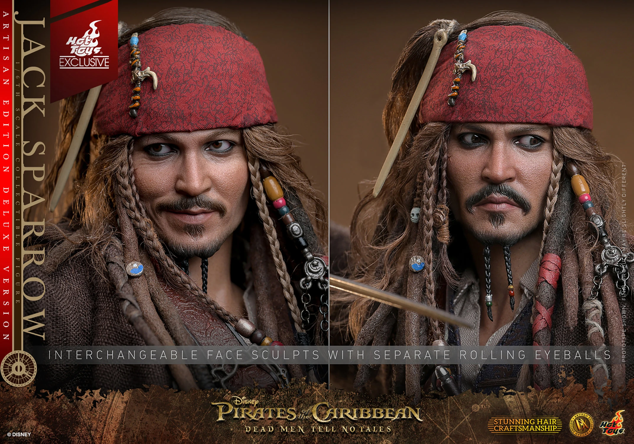 Jack Sparrow (Artisan Edition Deluxe Version) by Hot Toys