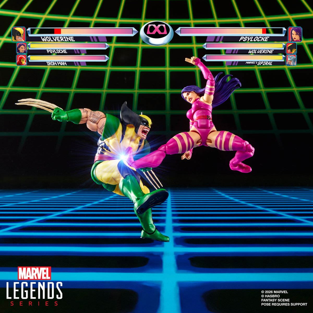 X-Men Marvel Legends Wolverine vs Psylocke Action Figures