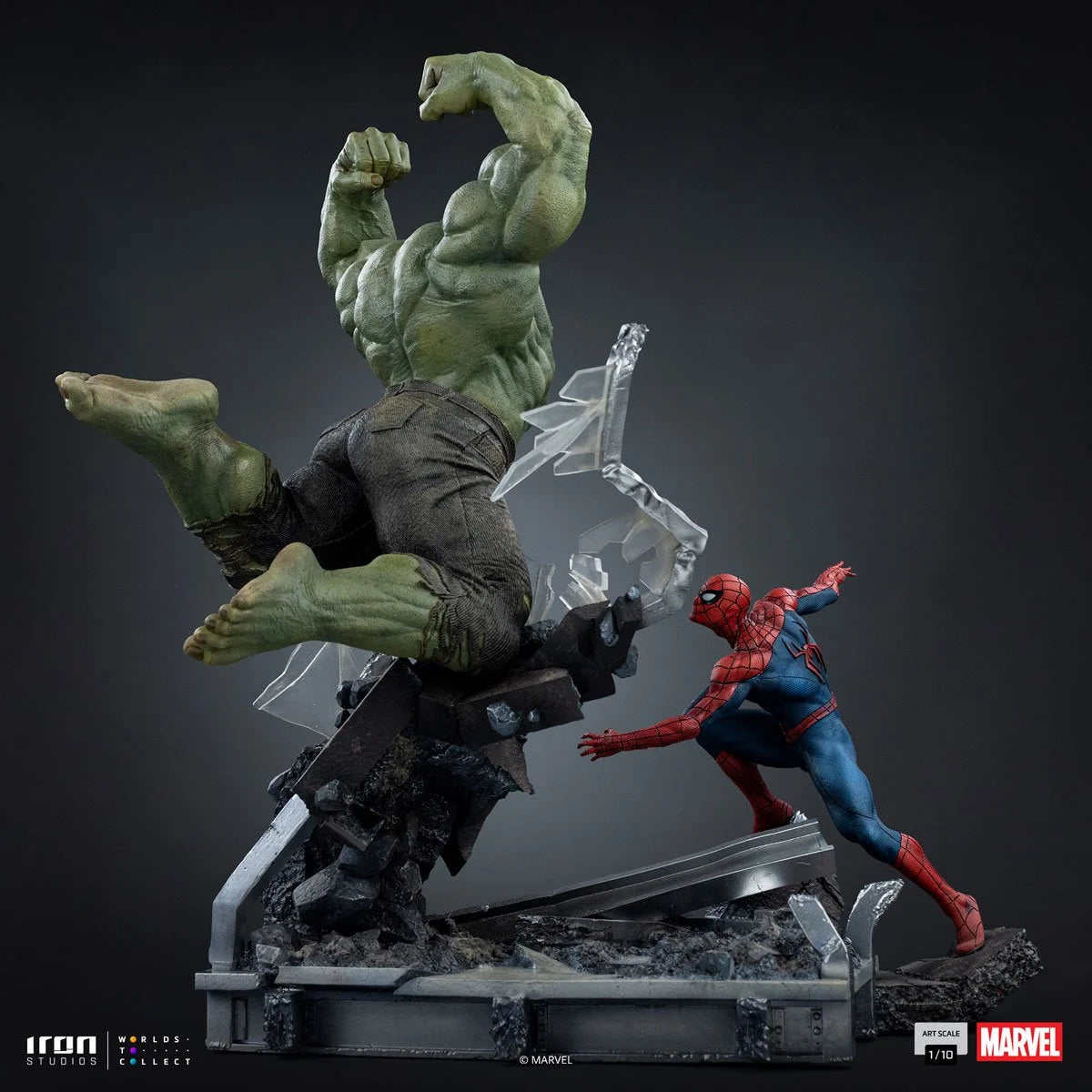 Spider-Man: Brand New Day Spider-Man vs Hulk 1/10 Art Scale Limited Edition Statue by Iron Studios