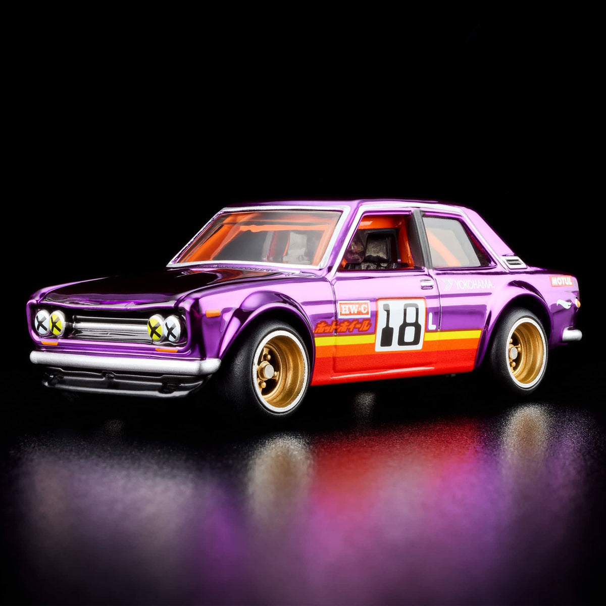 Hot Wheels RLC Exclusive ’71 Datsun 510 (Purple/Race Livery)