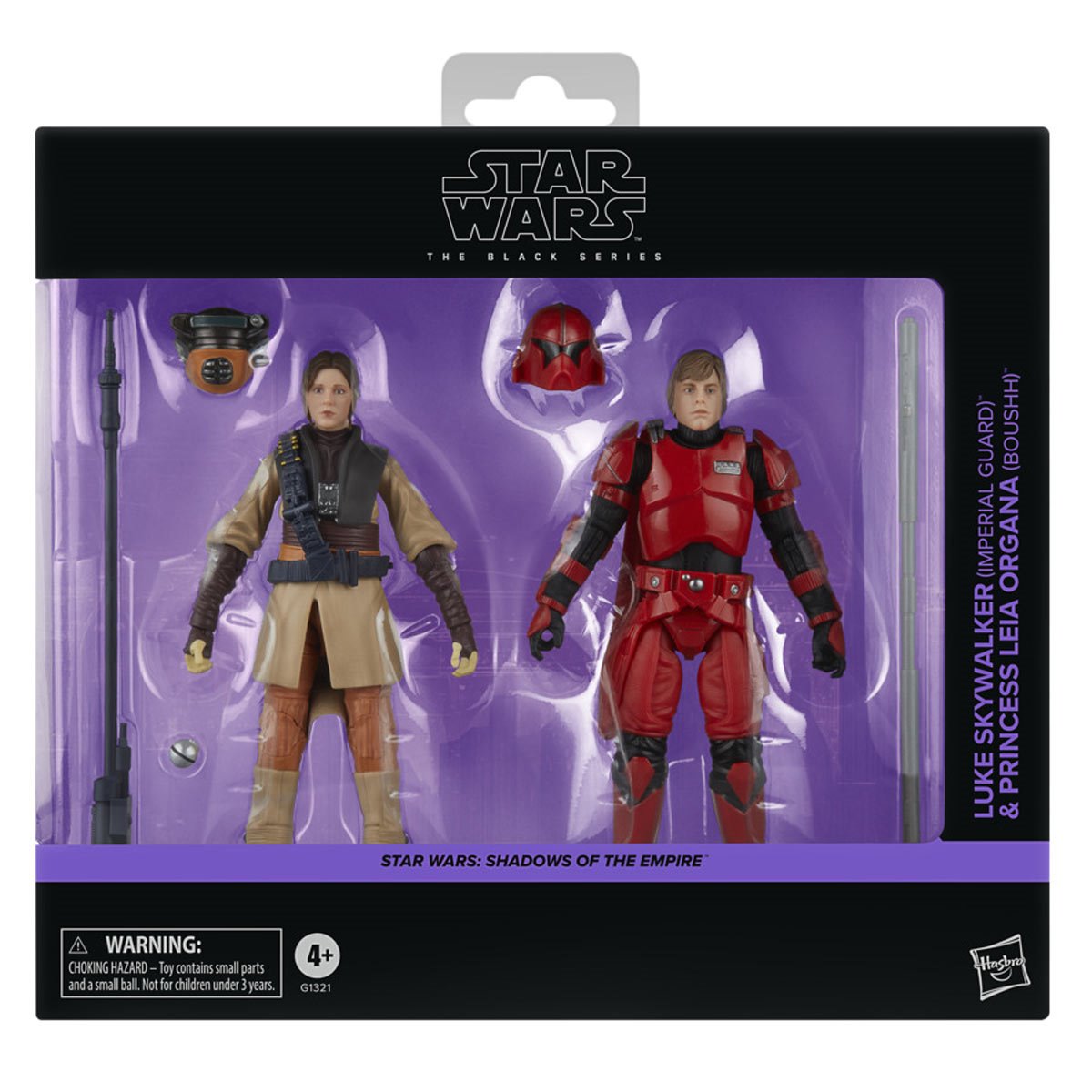 Star Wars The Black Series Shadows of the Empire Luke Skywalker & Princess Leia Organa Action Figures