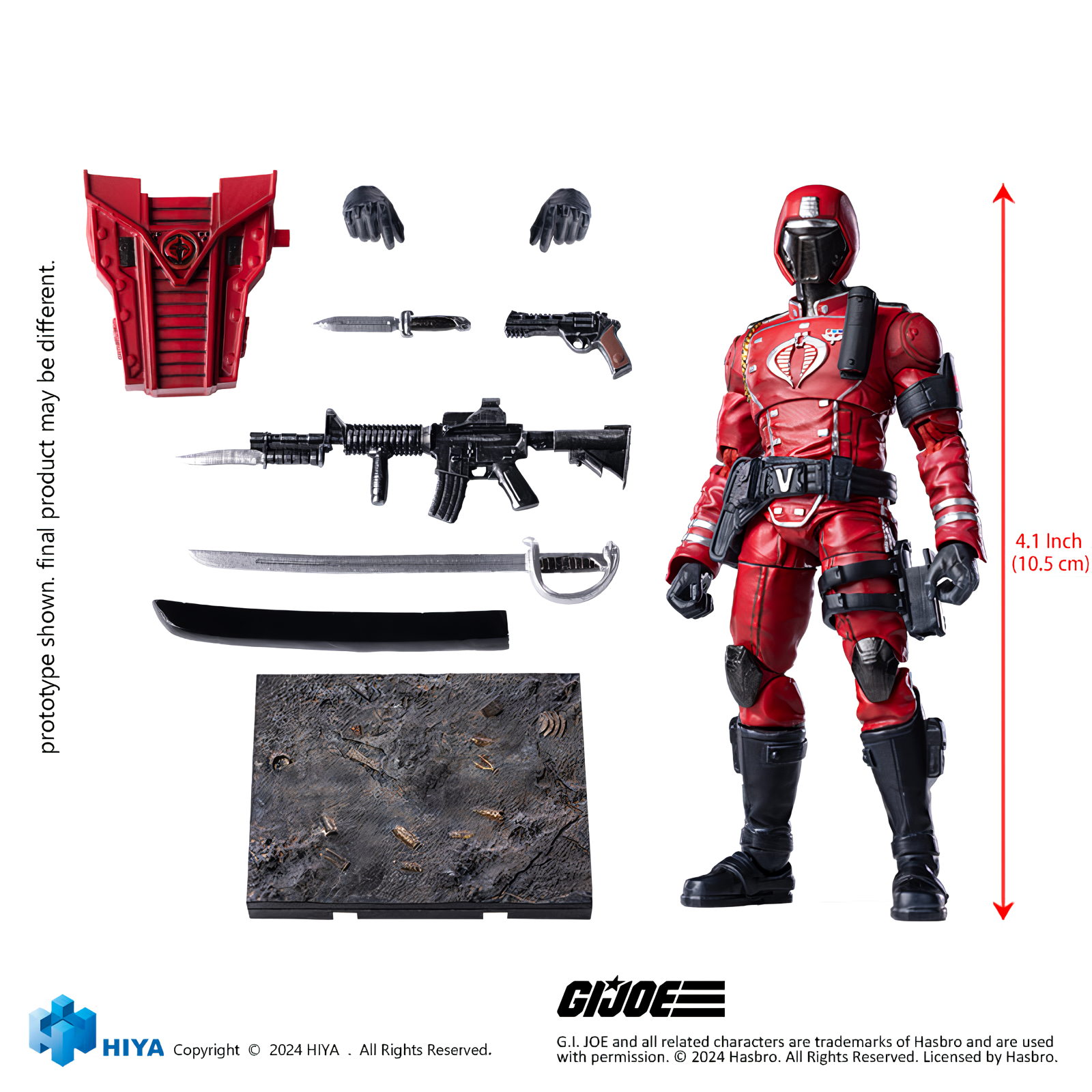 HIYA Exquisite Mini Series 1/18 Scale Crimson Guard Action Figure