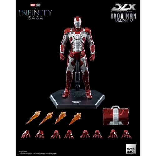 Marvel Studios: The Infinity Saga Iron Man Mark 5 DLX Action Figure By Threezero