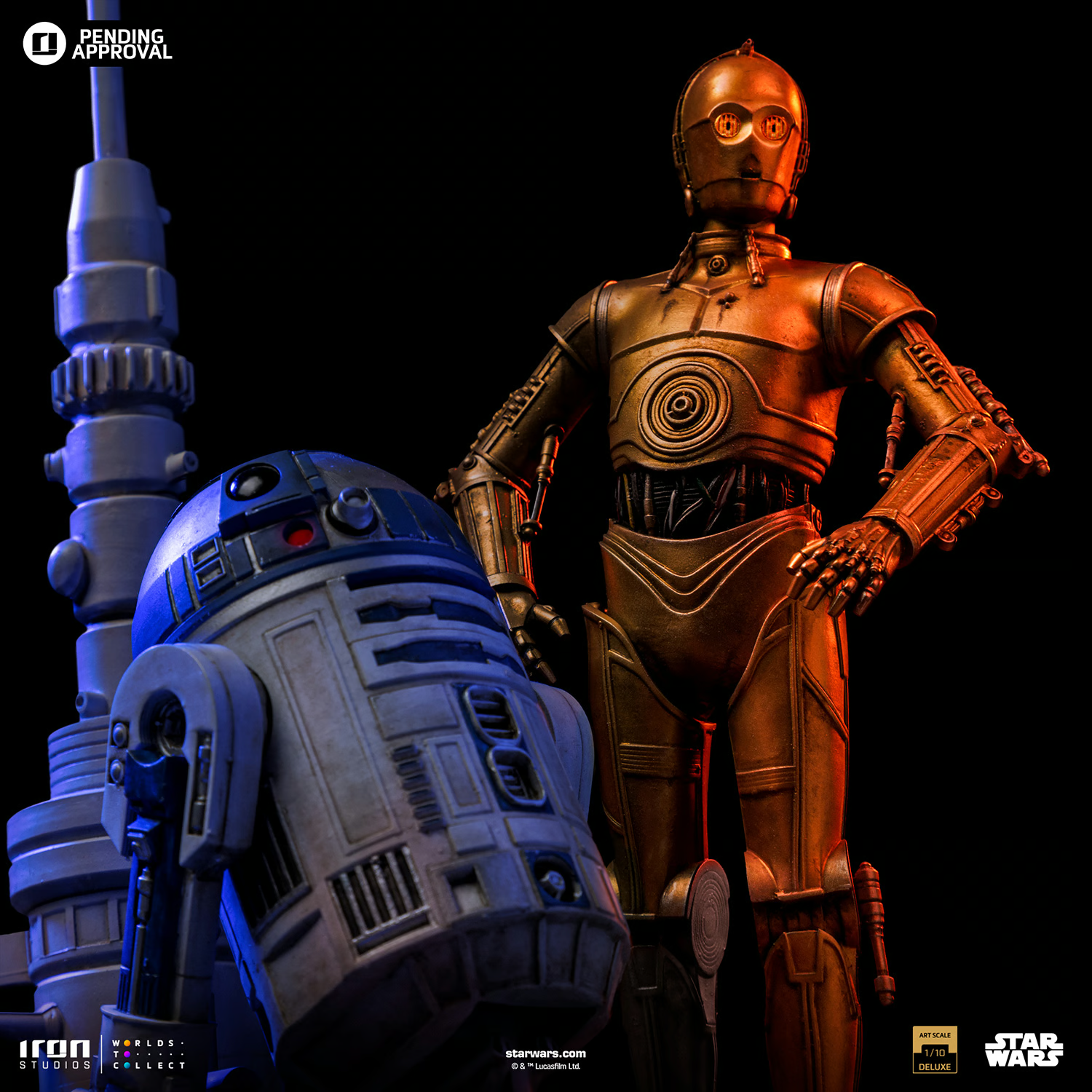 C-3PO and R2-D2 Deluxe 1:10 Scale Statue by Iron Studios