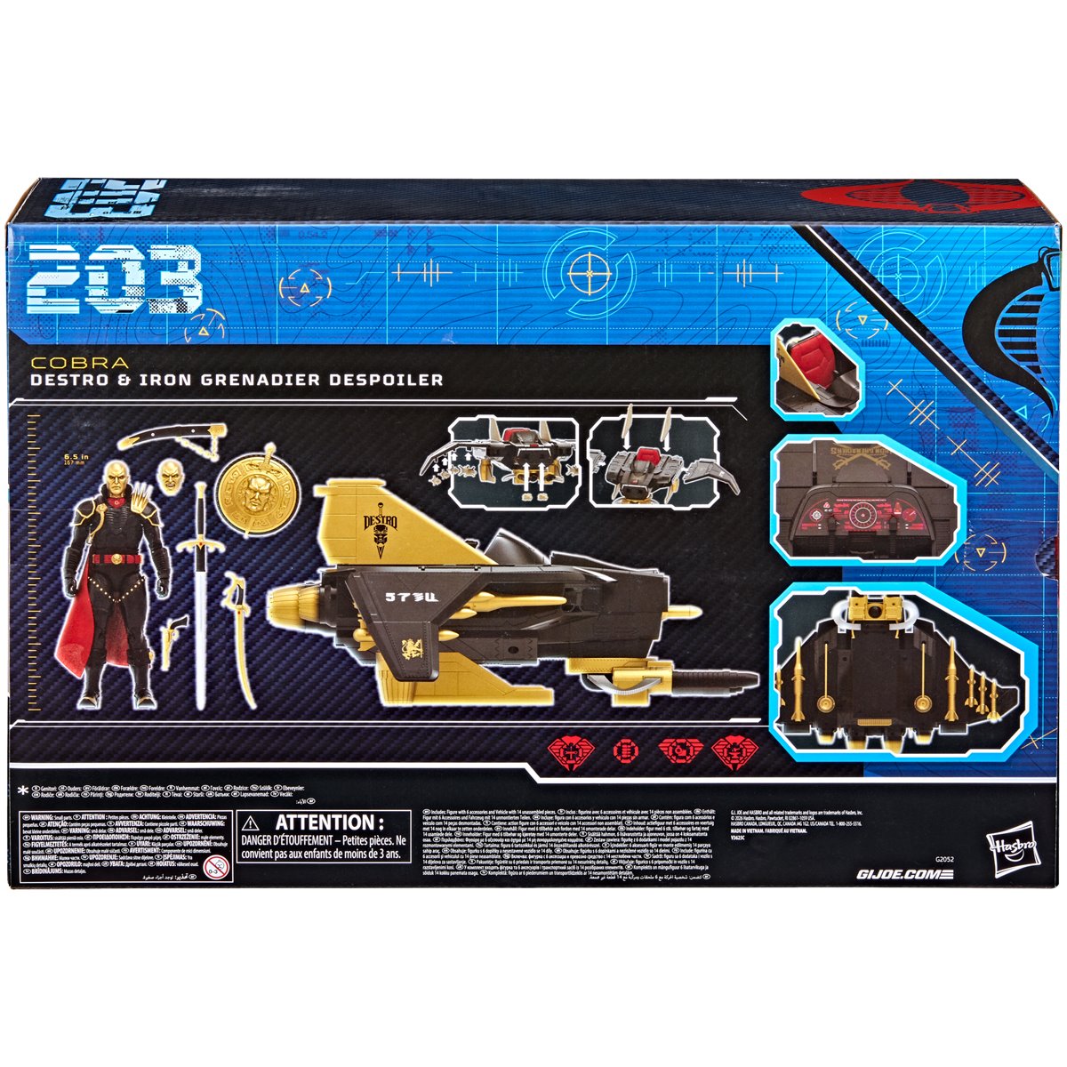G.I. Joe Classified Series Destro & Iron Grenadier Despoiler Action Figure and Vehicle Set
