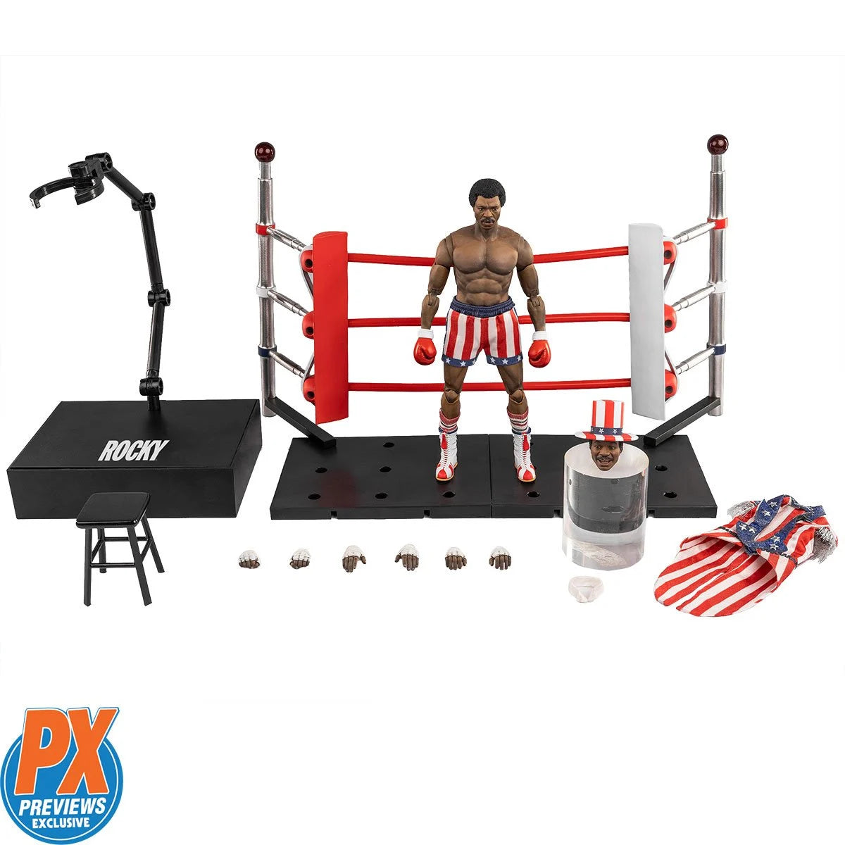 Rocky: Apollo Creed Exquisite Super Series 1:12 Action Figure PX Exclu