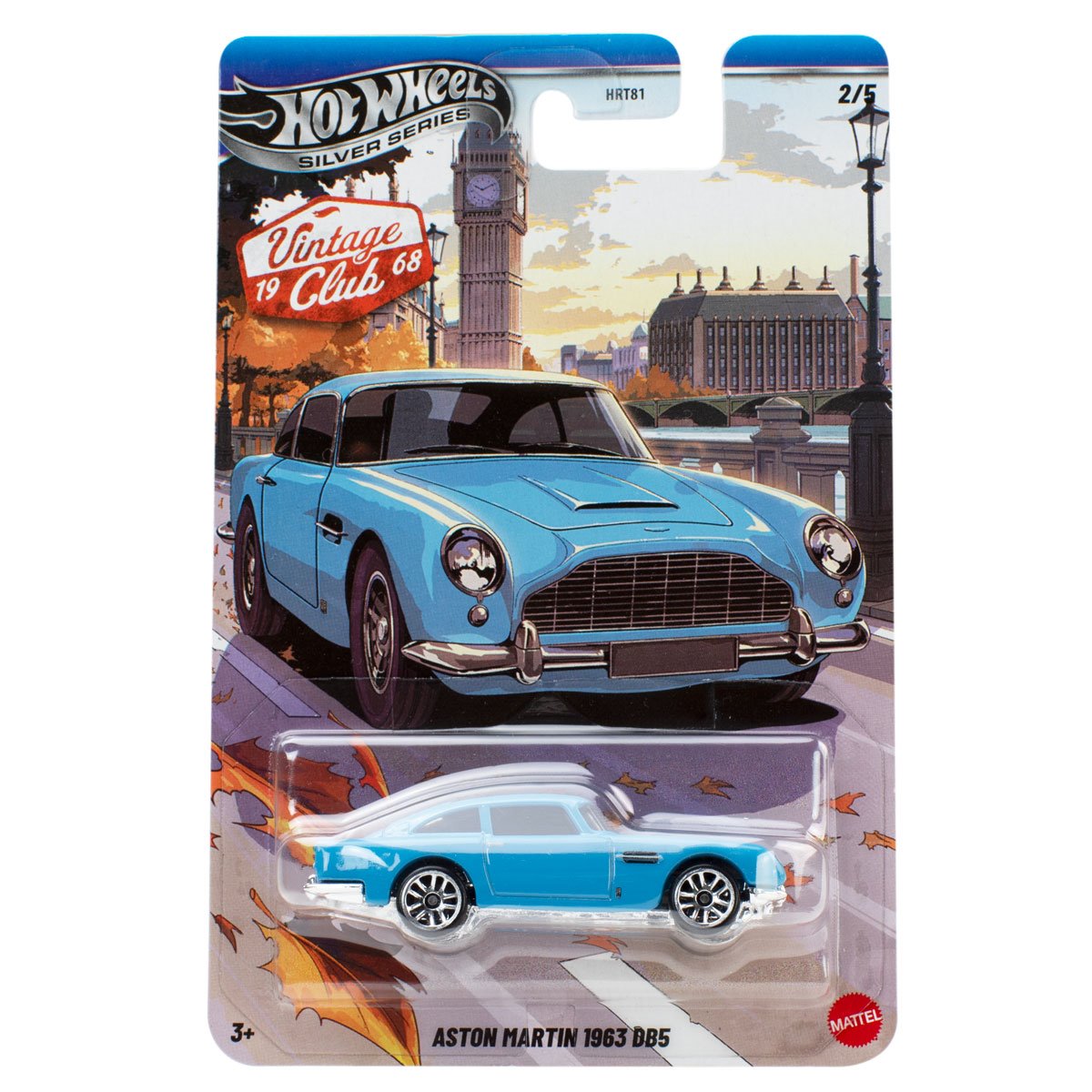 Hot Wheels Silver Series Vintage Club National Icons Vehicle Set of 5 Imported Mainline 1:64 Scale