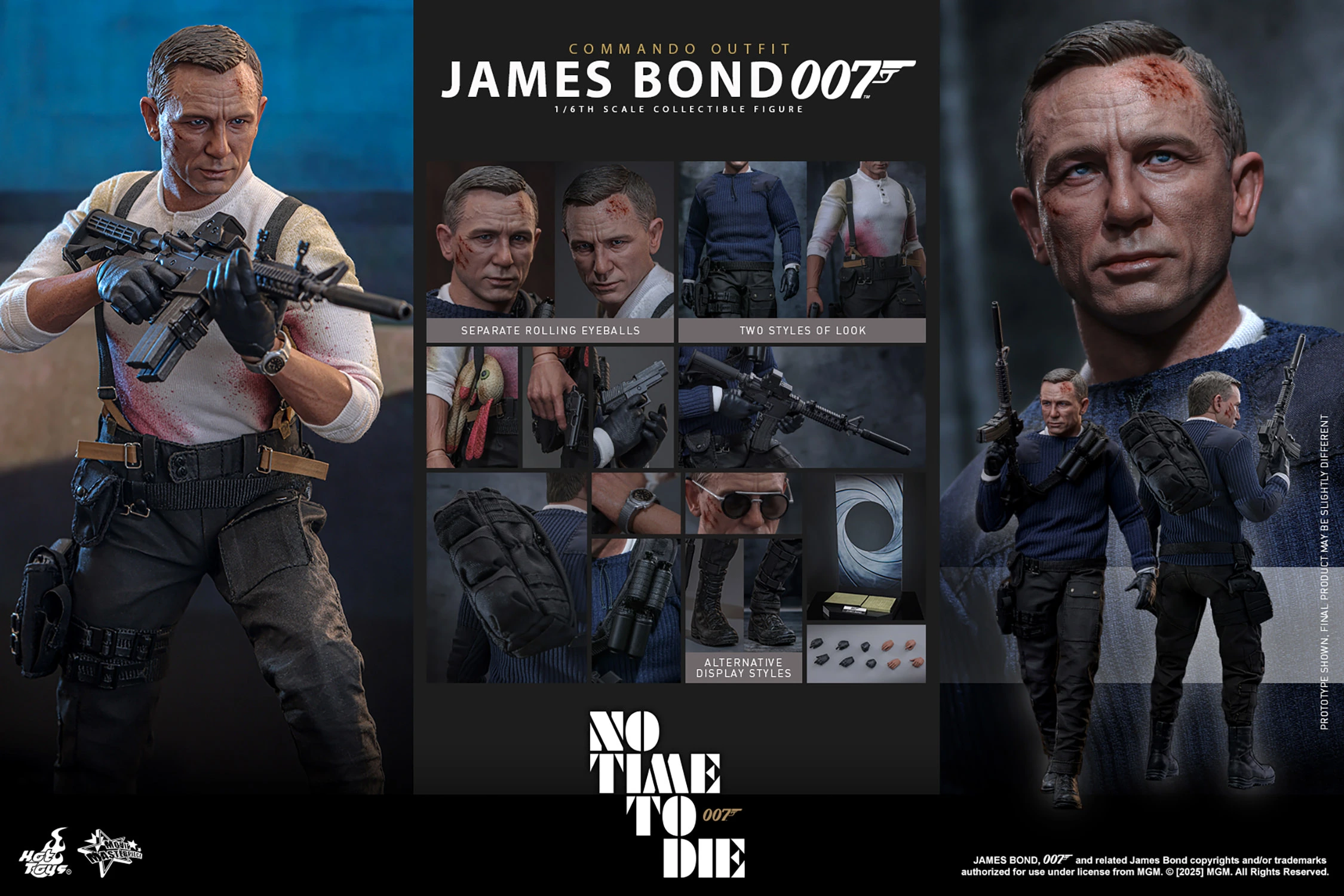 James Bond (Commando Outfit) Sixth Scale Figure by Hot Toys