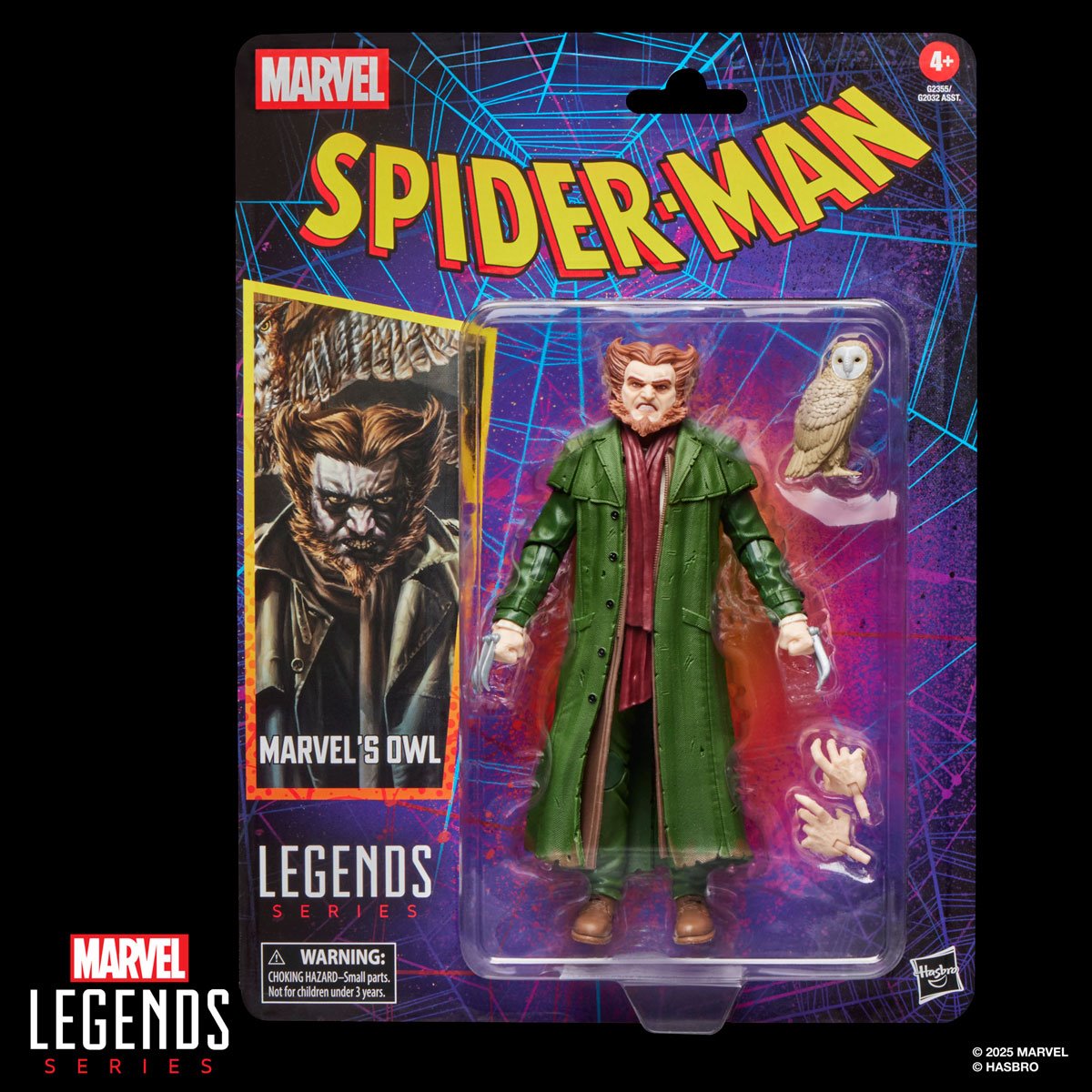 Spider-Man Marvel Legends Retro Cardback Owl Action Figure