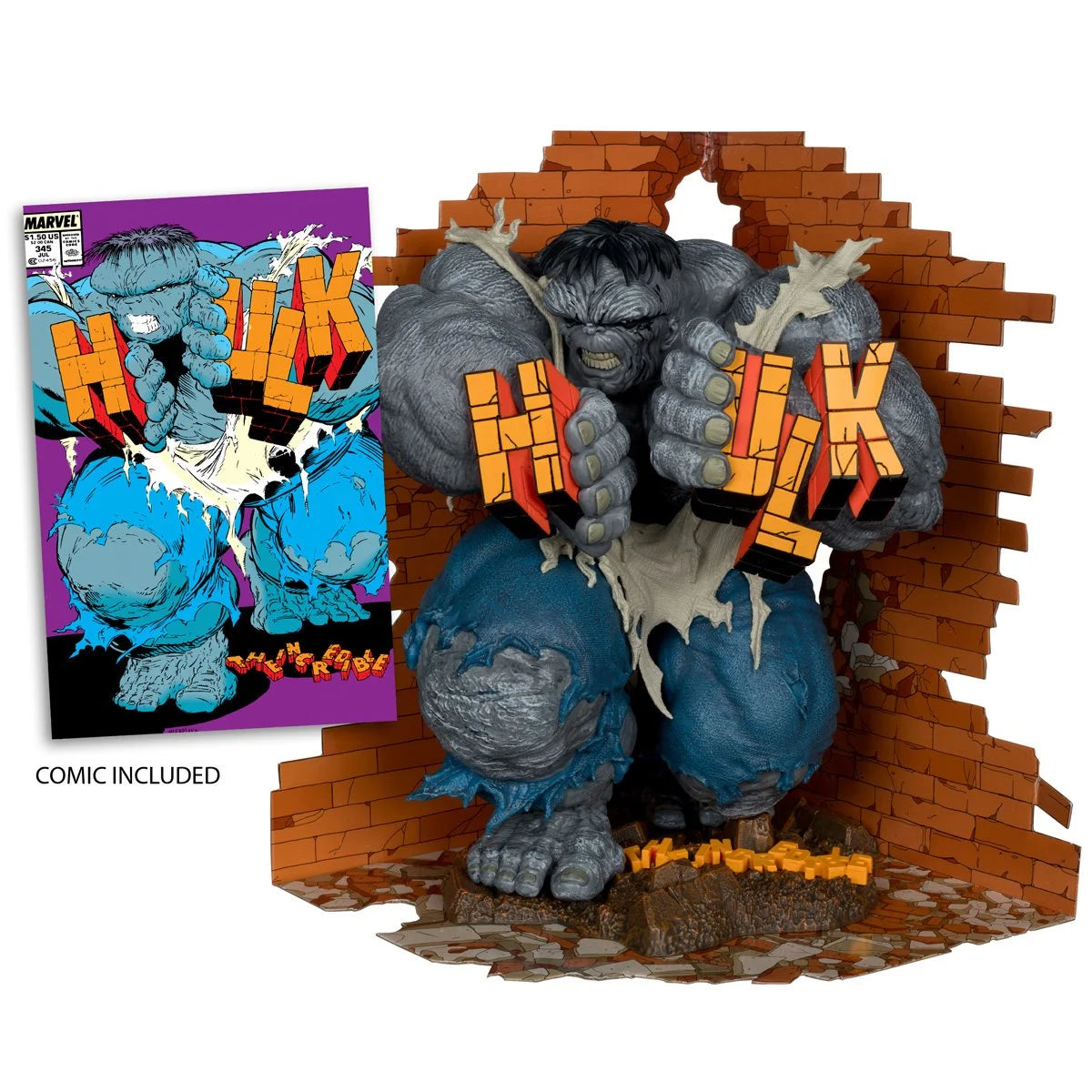 The Incredible Hulk #345 1:6 Scale Posed Figure with Scene