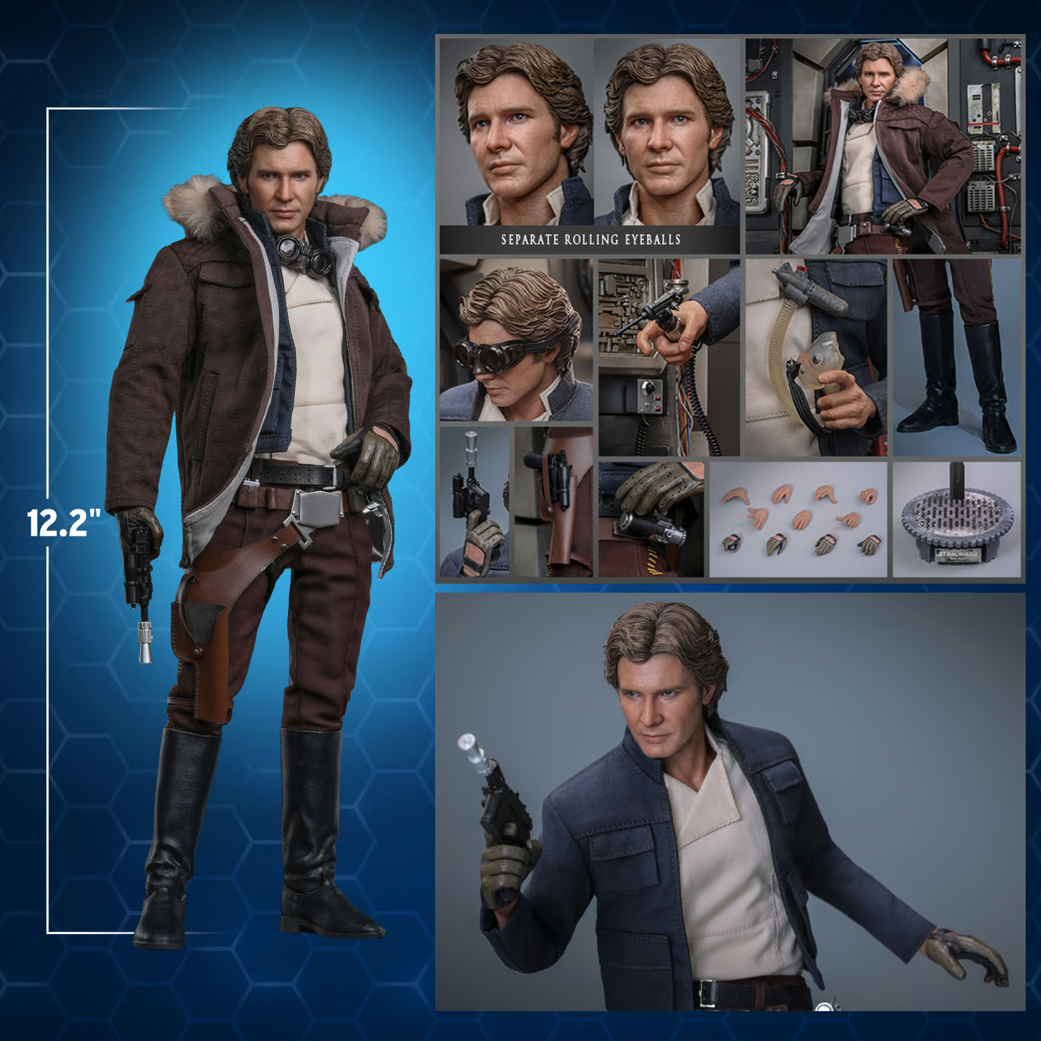Star Wars: The Empire Strikes Back Han Solo Sixth Scale Figure by Hot Toys