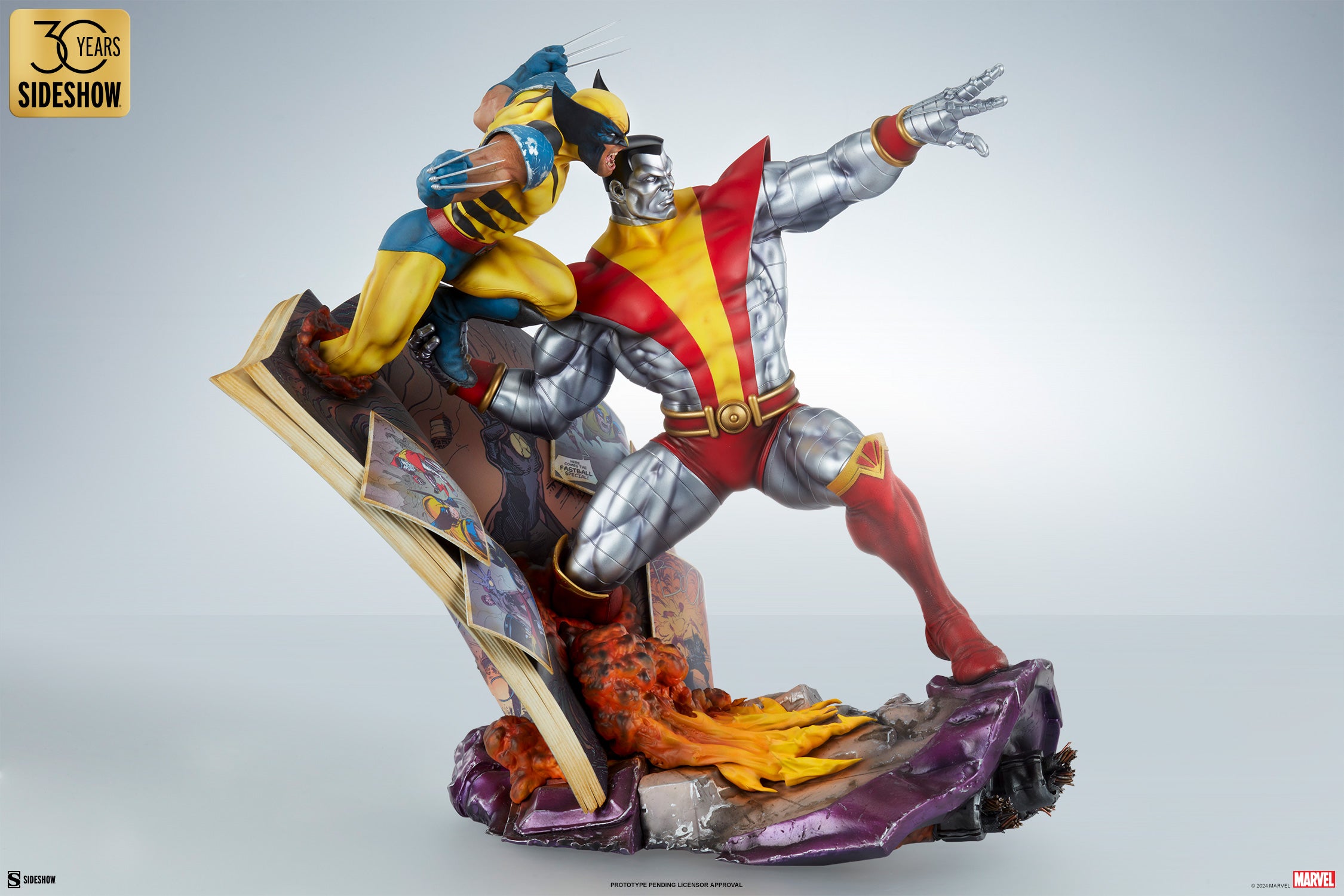 Fastball Special: Colossus and Wolverine Statue by Sideshow Collectibles