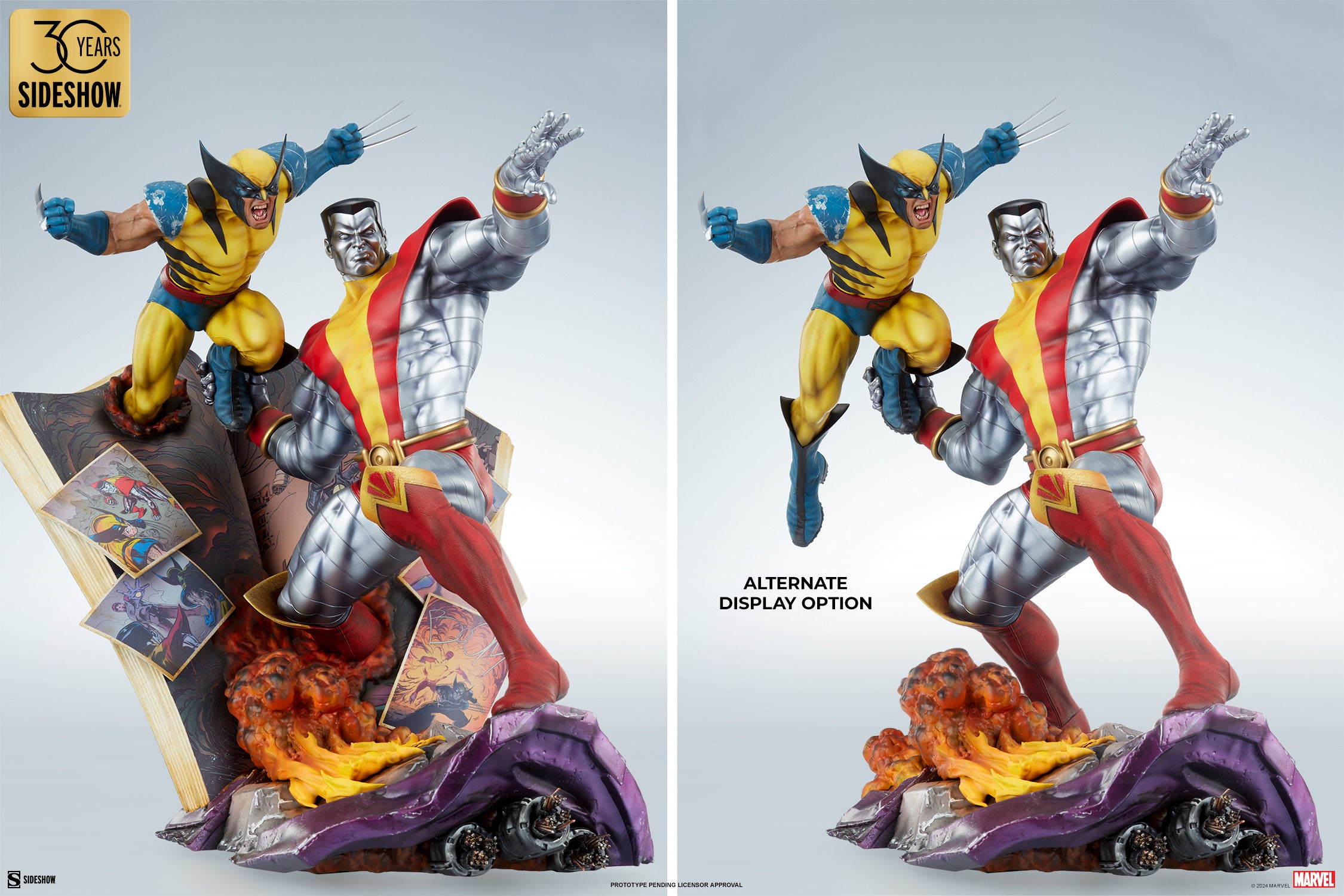 Fastball Special: Colossus and Wolverine Statue by Sideshow Collectibles