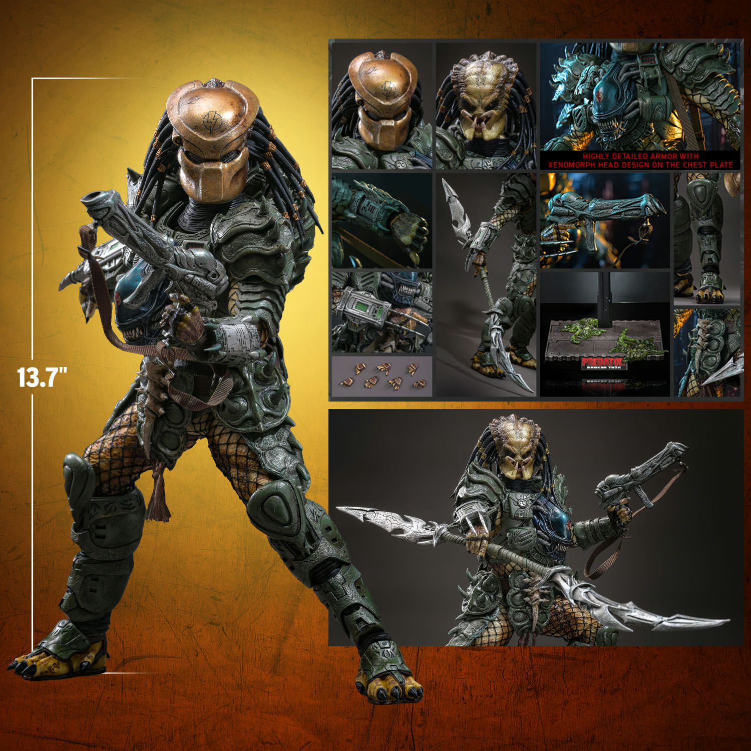 Broken Tusk Predator Sixth Scale Figure by Hot Toys