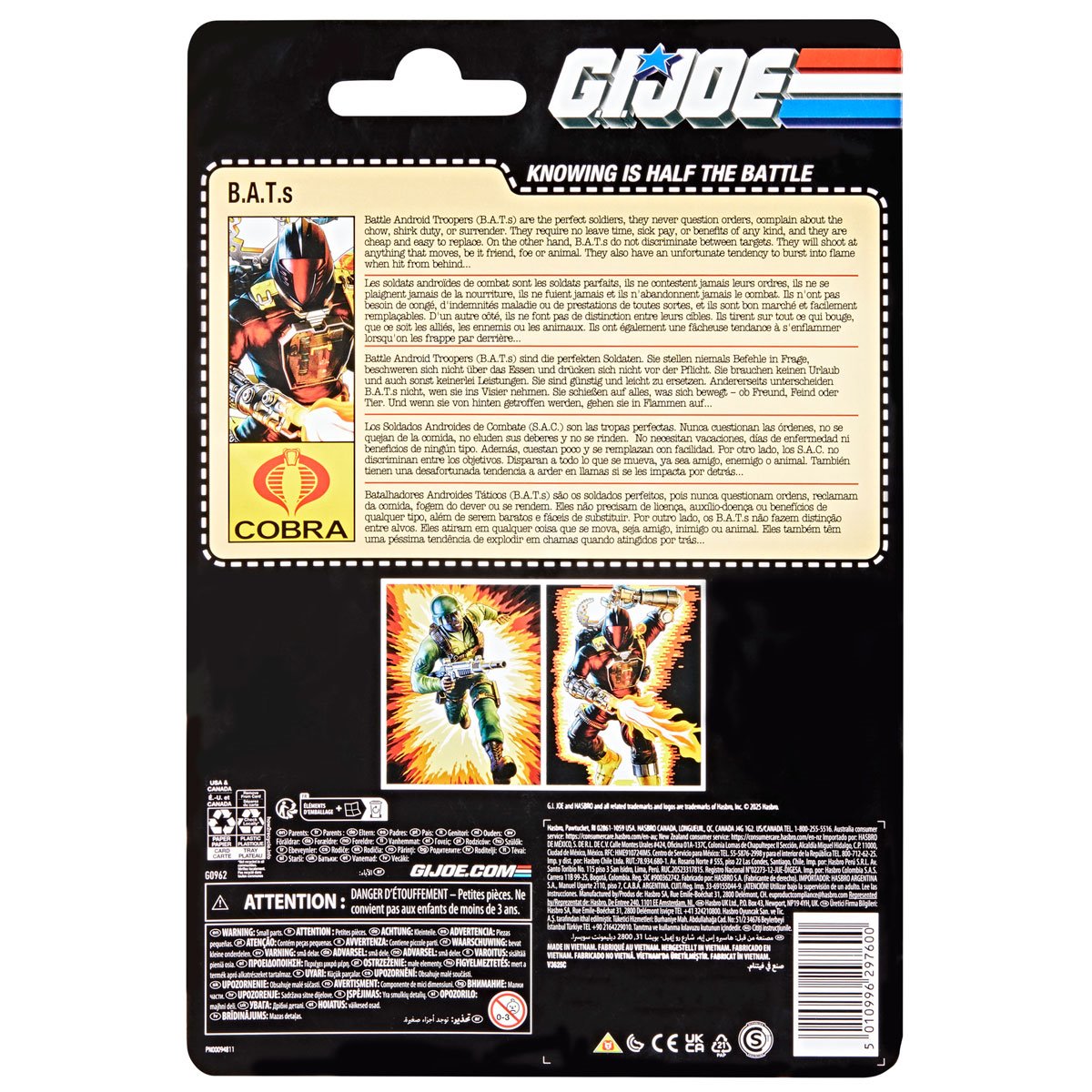 G.I. Joe Classified Series Retro Cardback B.A.T. (Battle Android Trooper) Action Figure