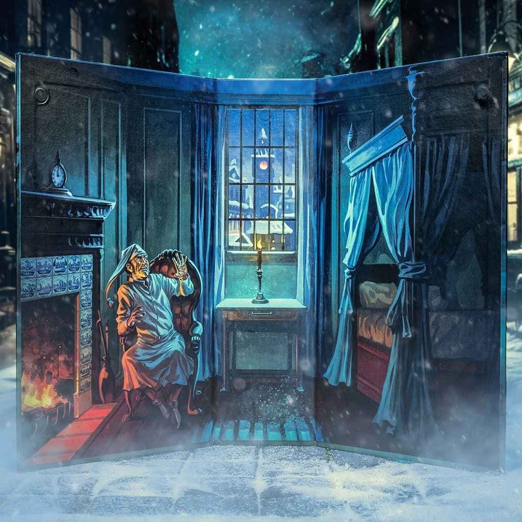 Figura Obscura: The Ghost of Jacob Marley haunted blue figure