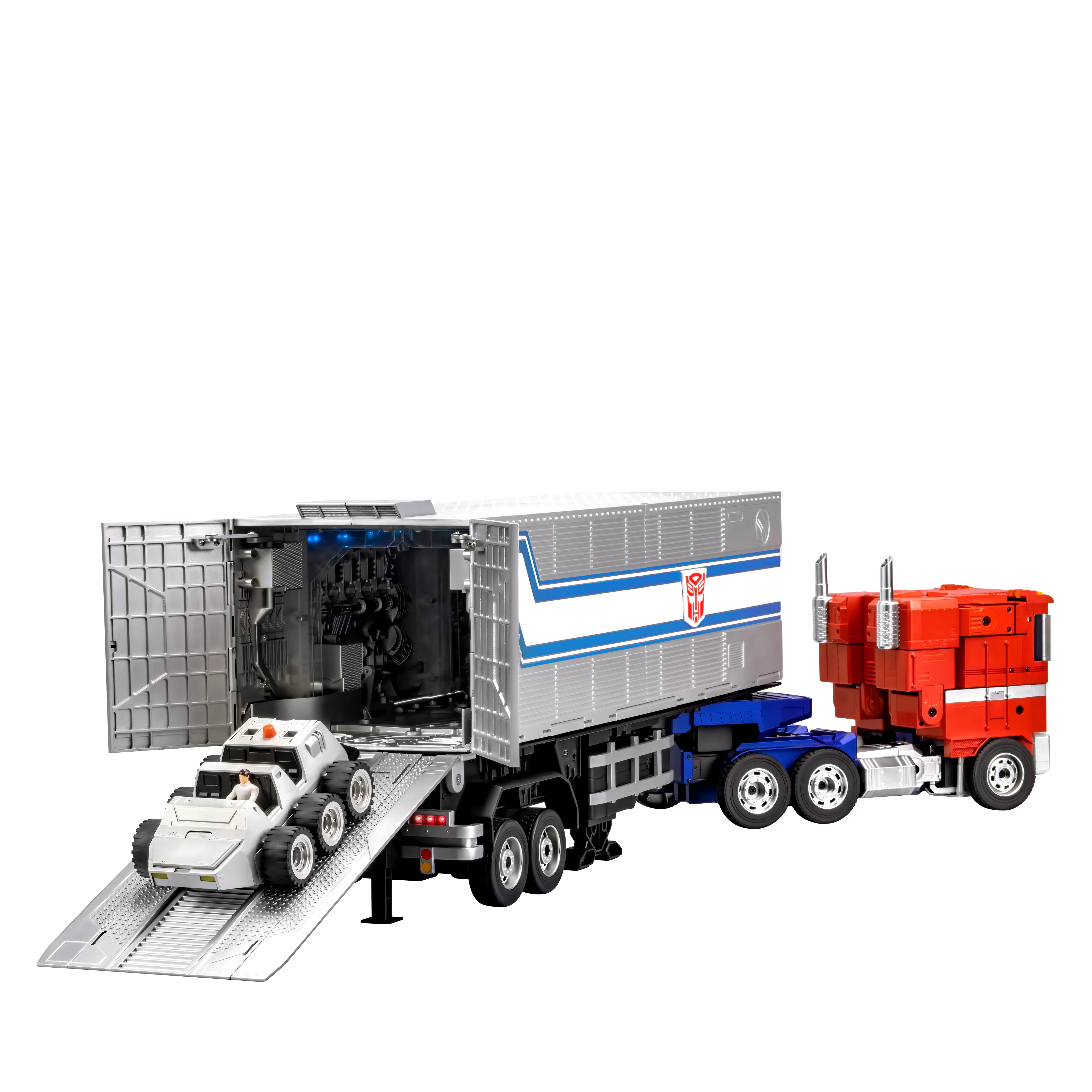 Transformers Optimus Prime Auto-Converting Trailer with Roller By Robosen