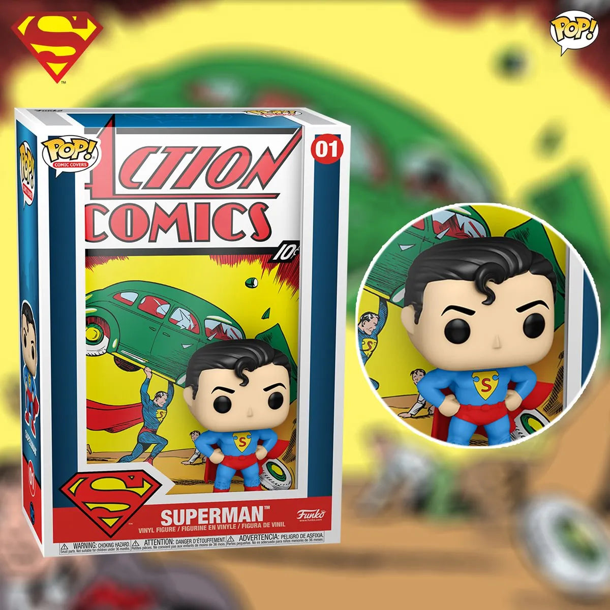 DC Comics - Superman : Comic Cover By Funko Pop!