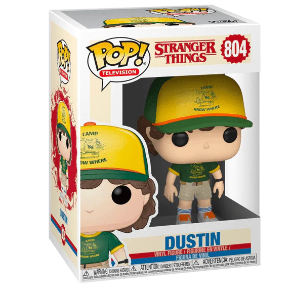 Stranger Things Dustin at Camp Vinyl Figure By Funko Pop!