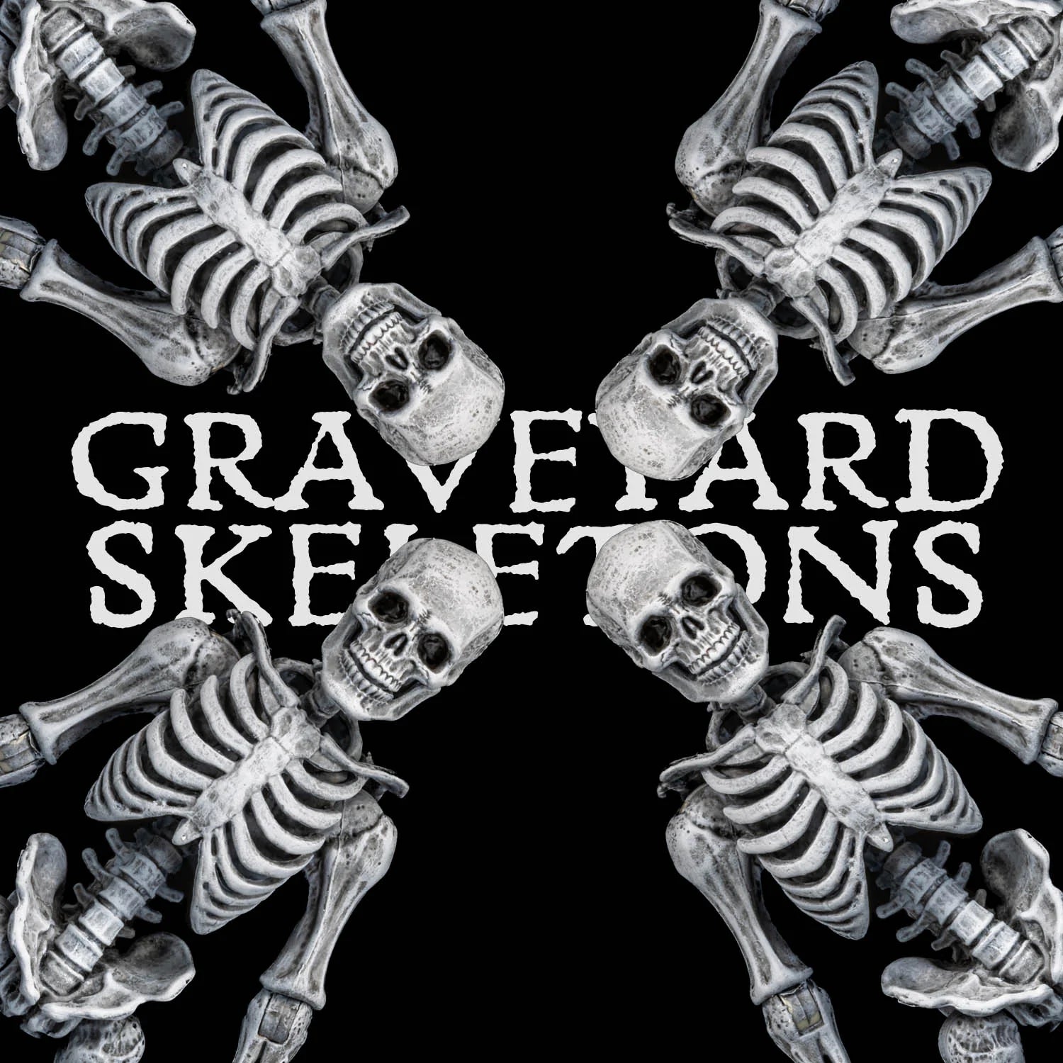 Graveyard Skeletons Action Figure Four Pack