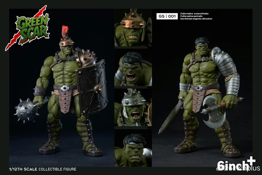 6INCH PLUS 1/12 GS001 GREEN SCAR Deluxe Action Figure