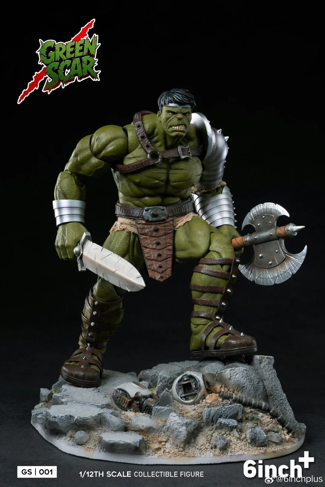 6INCH PLUS 1/12 GS001 GREEN SCAR Deluxe Action Figure