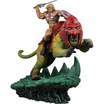 He-Man & Battlecat Classic Deluxe Statue By Tweeterhead