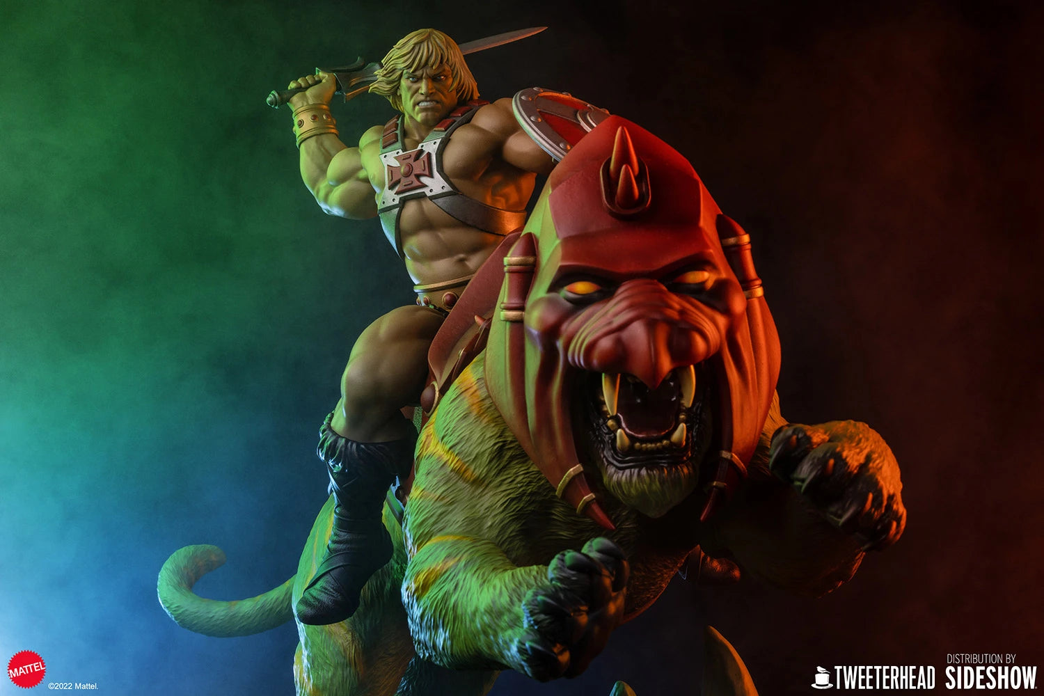 He-Man & Battlecat Classic Deluxe Statue By Tweeterhead