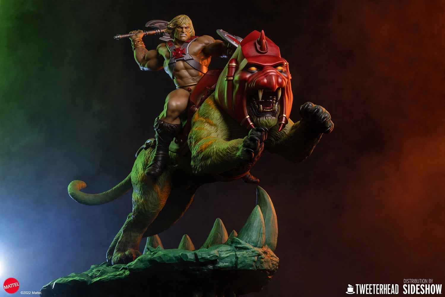 He-Man & Battlecat Classic Deluxe Statue By Tweeterhead