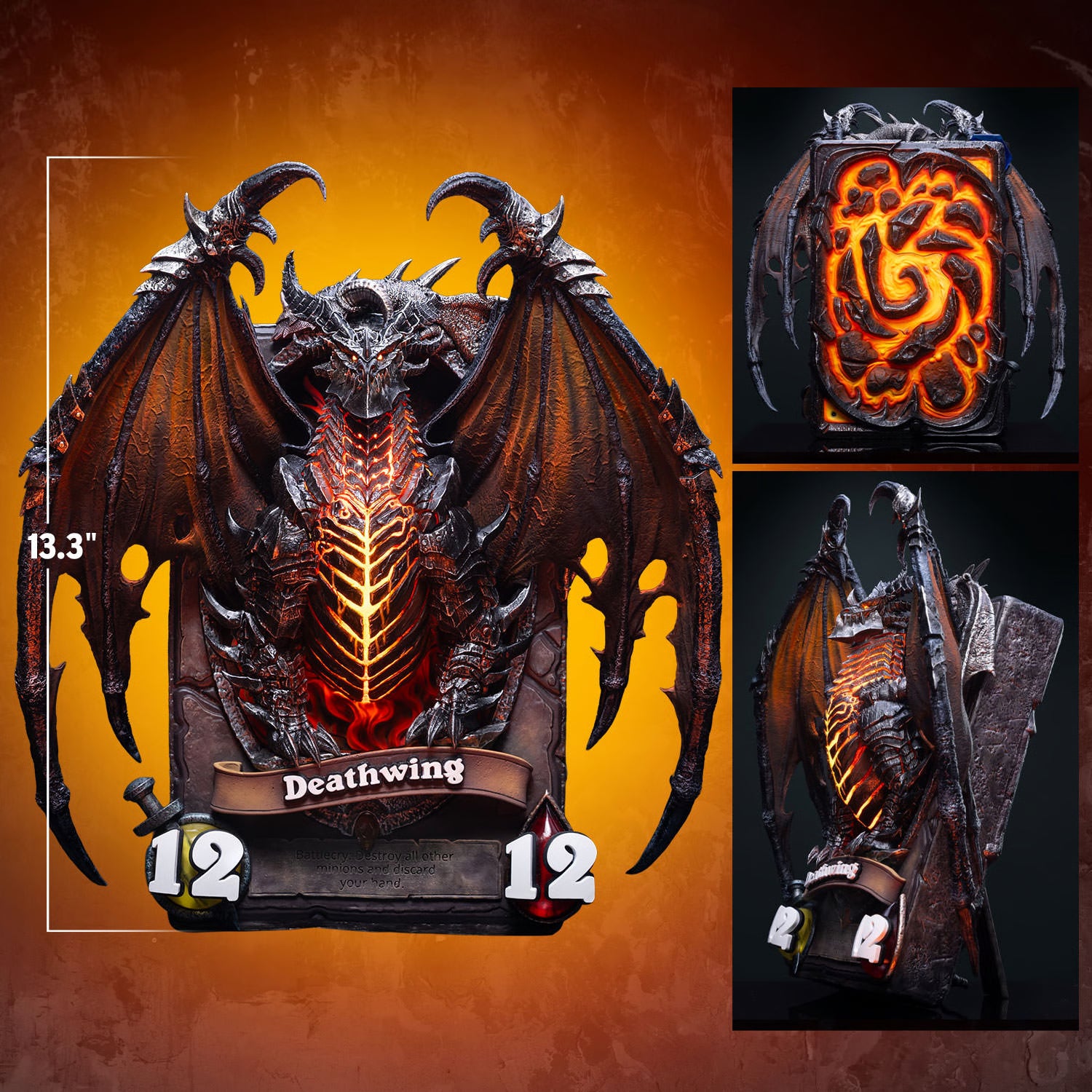 Deathwing 3D Art Frame by HEX Collectibles