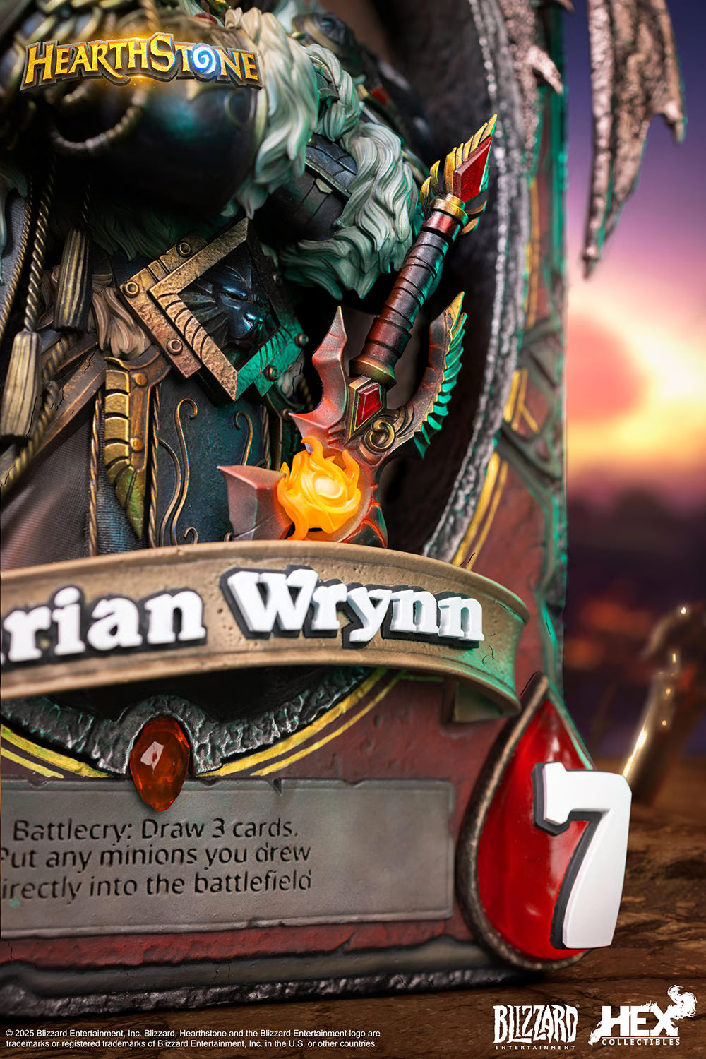 Varian Wrynn 3D Art Frame by HEX Collectibles