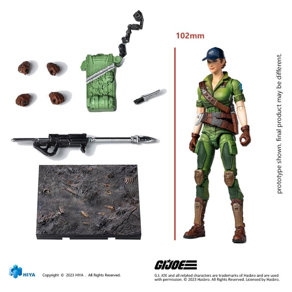 HIYA Exquisite Mini Series 1/18 Scale G.I.Joe Lady Jaye Action Figure