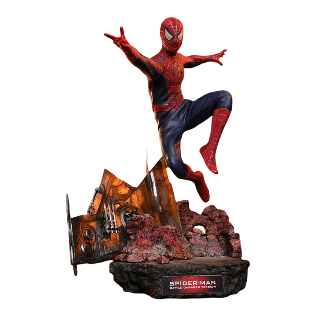 Spider-Man (Battle Damaged Version) Figure by Hot Toys
