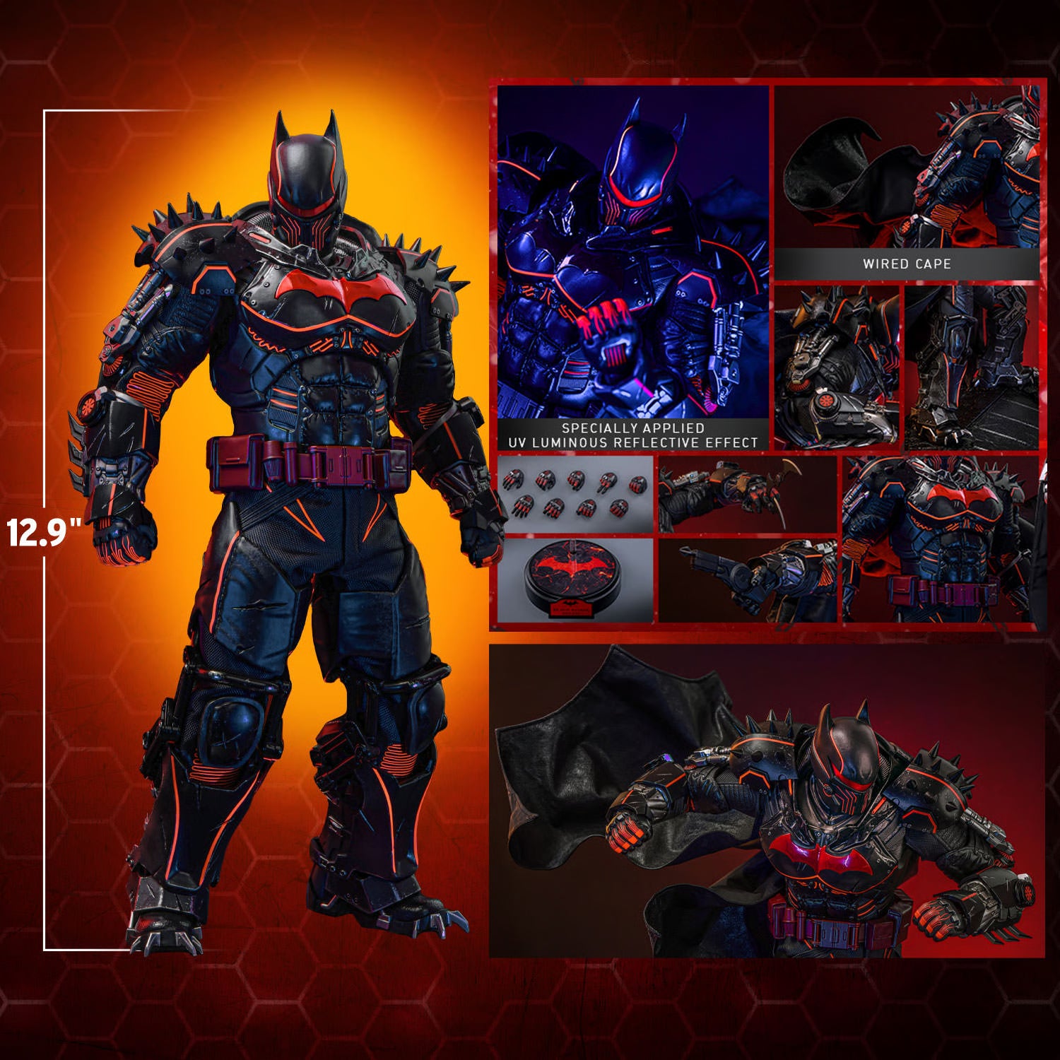 Batman XE Suit Hellbat Version Figure By Hot Toys