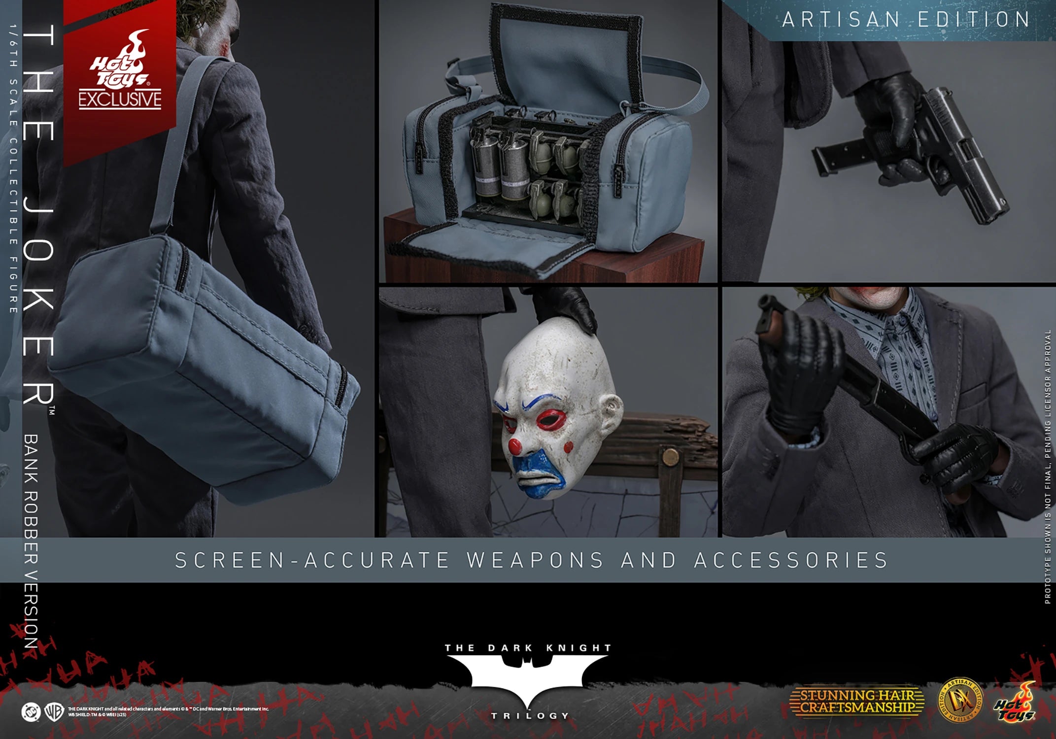 The Joker (Bank Robber Version) (Artisan Edition) by Hot Toys
