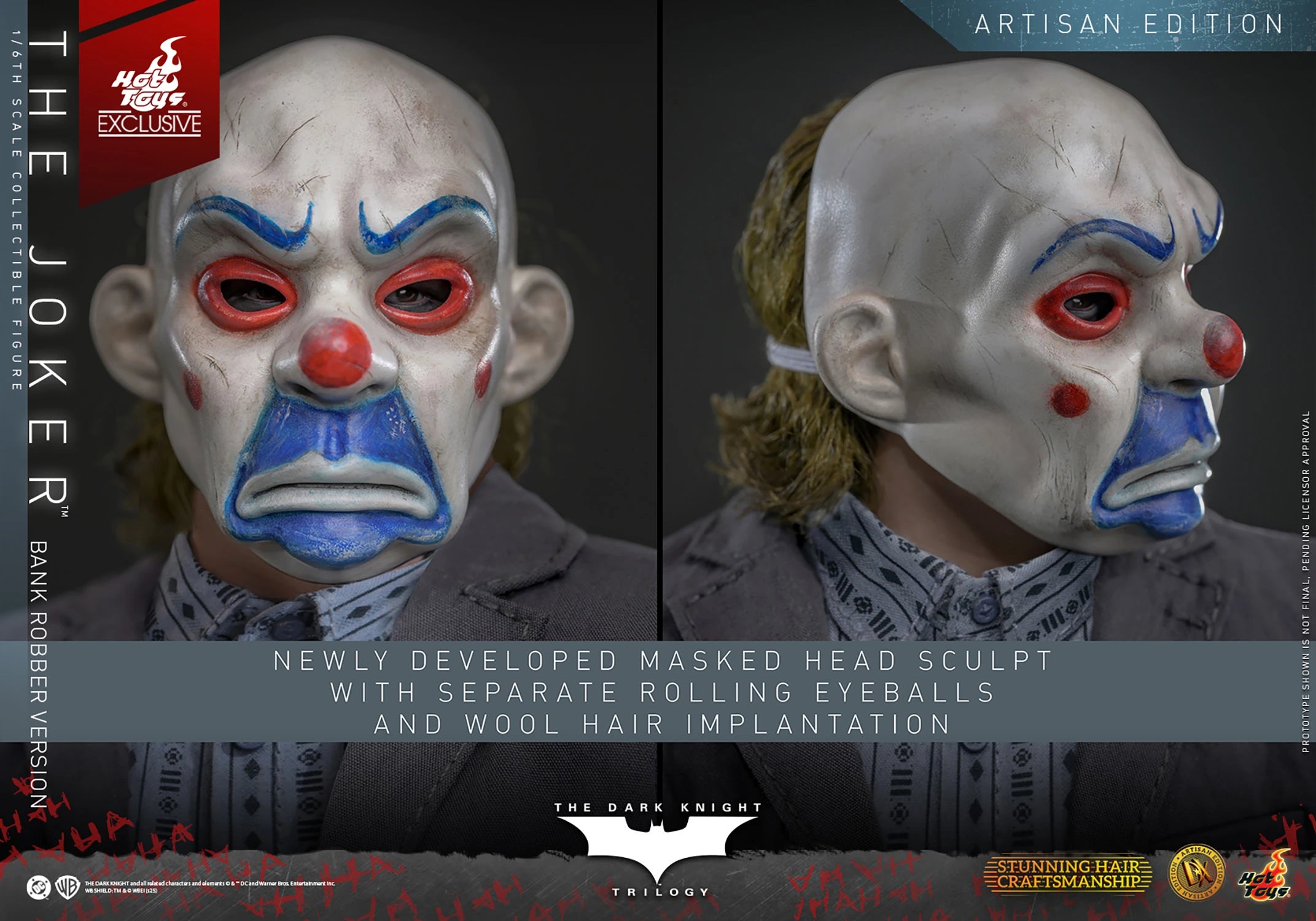 The Joker (Bank Robber Version) (Artisan Edition) by Hot Toys