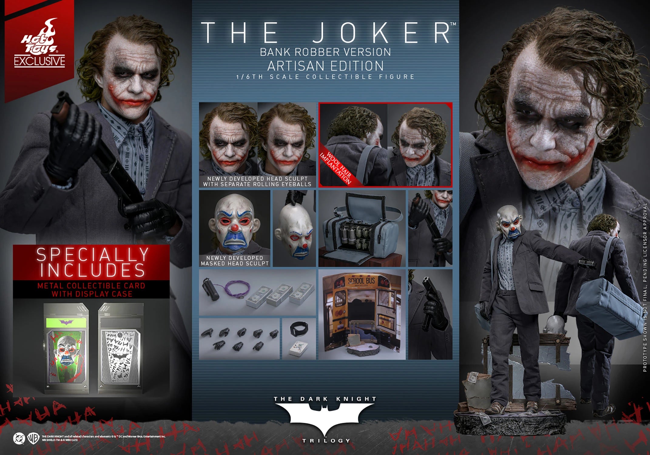 The Joker (Bank Robber Version) (Artisan Edition) by Hot Toys