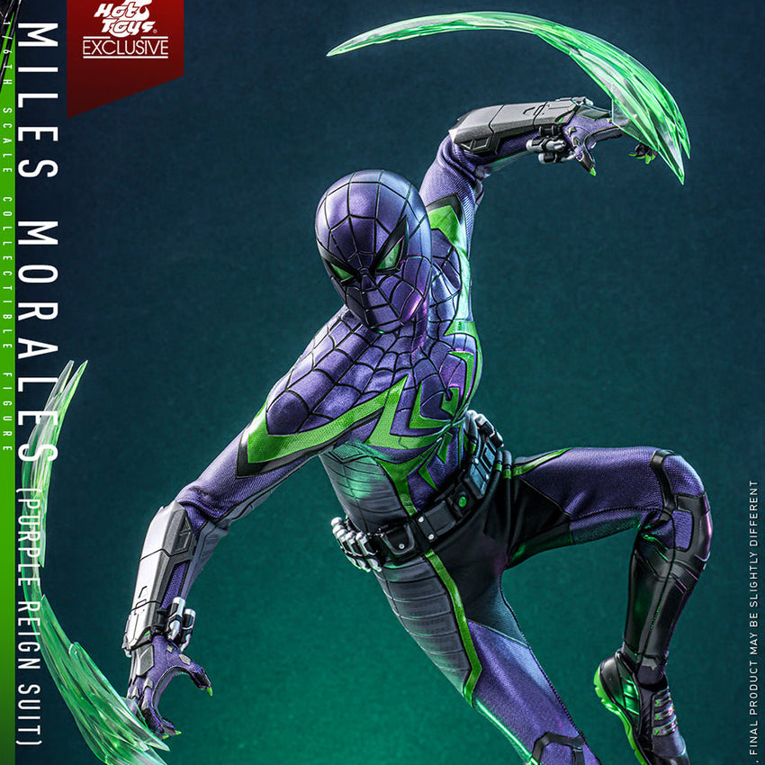 Miles Morales Purple Reign Suit Sixth Scale Figure by Hot Toys
