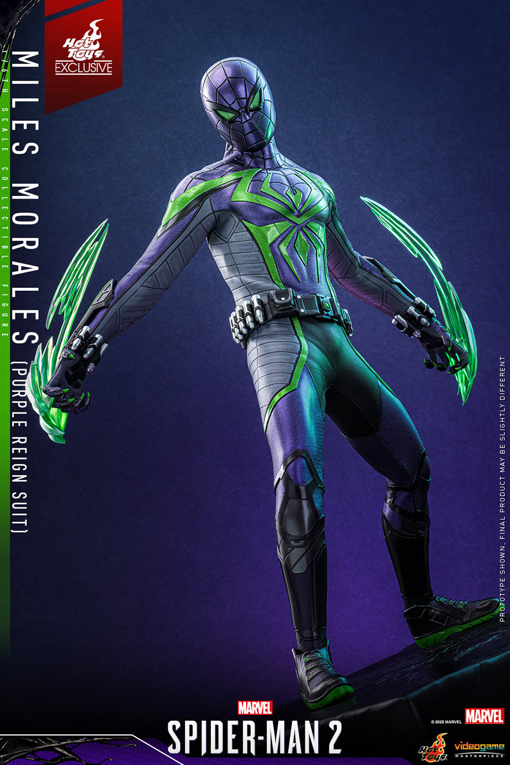 Miles Morales Purple Reign Suit Sixth Scale Figure by Hot Toys