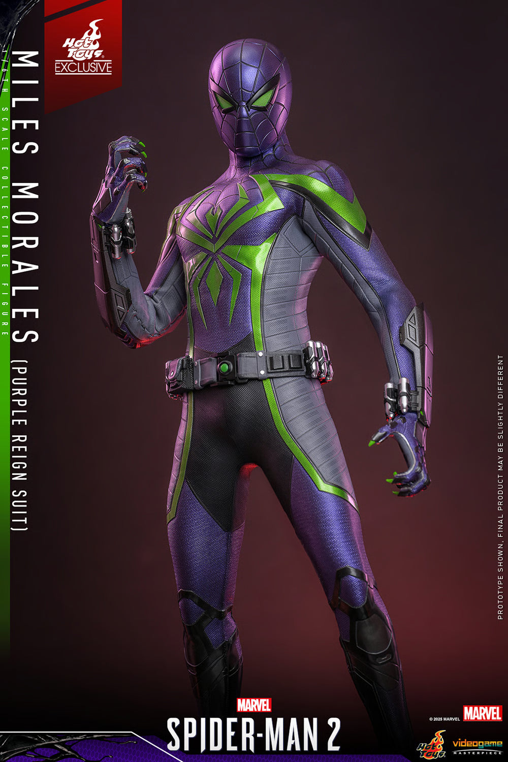 Miles Morales Purple Reign Suit Sixth Scale Figure by Hot Toys