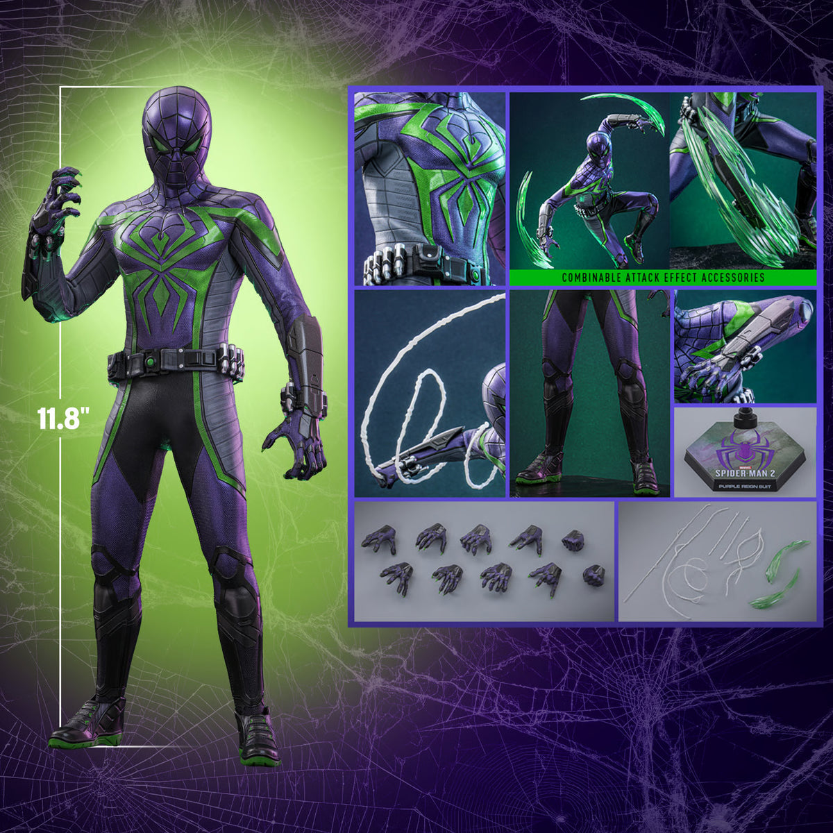 Miles Morales Purple Reign Suit Sixth Scale Figure by Hot Toys