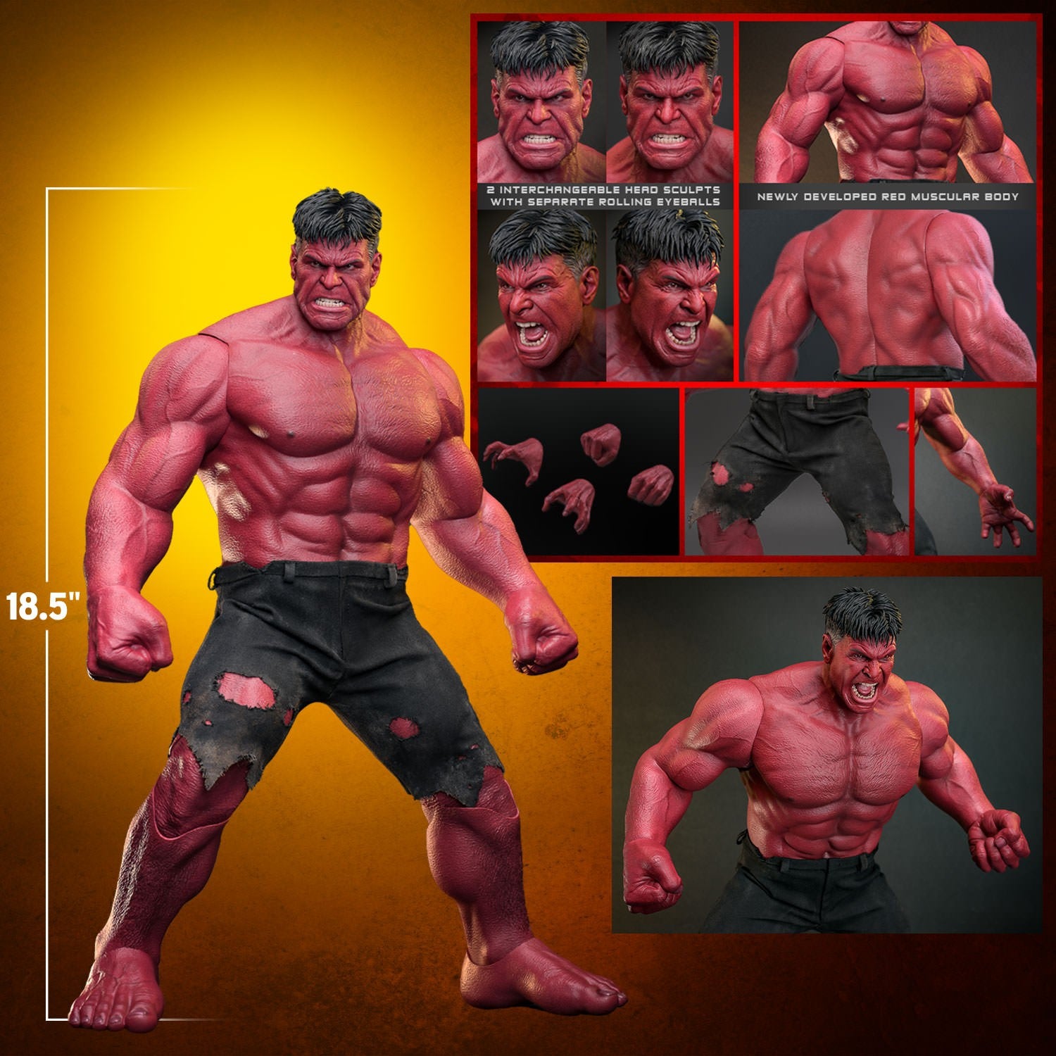 Red Hulk (Captain America: Brave New World) Sixth Scale Figure by Hot Toys
