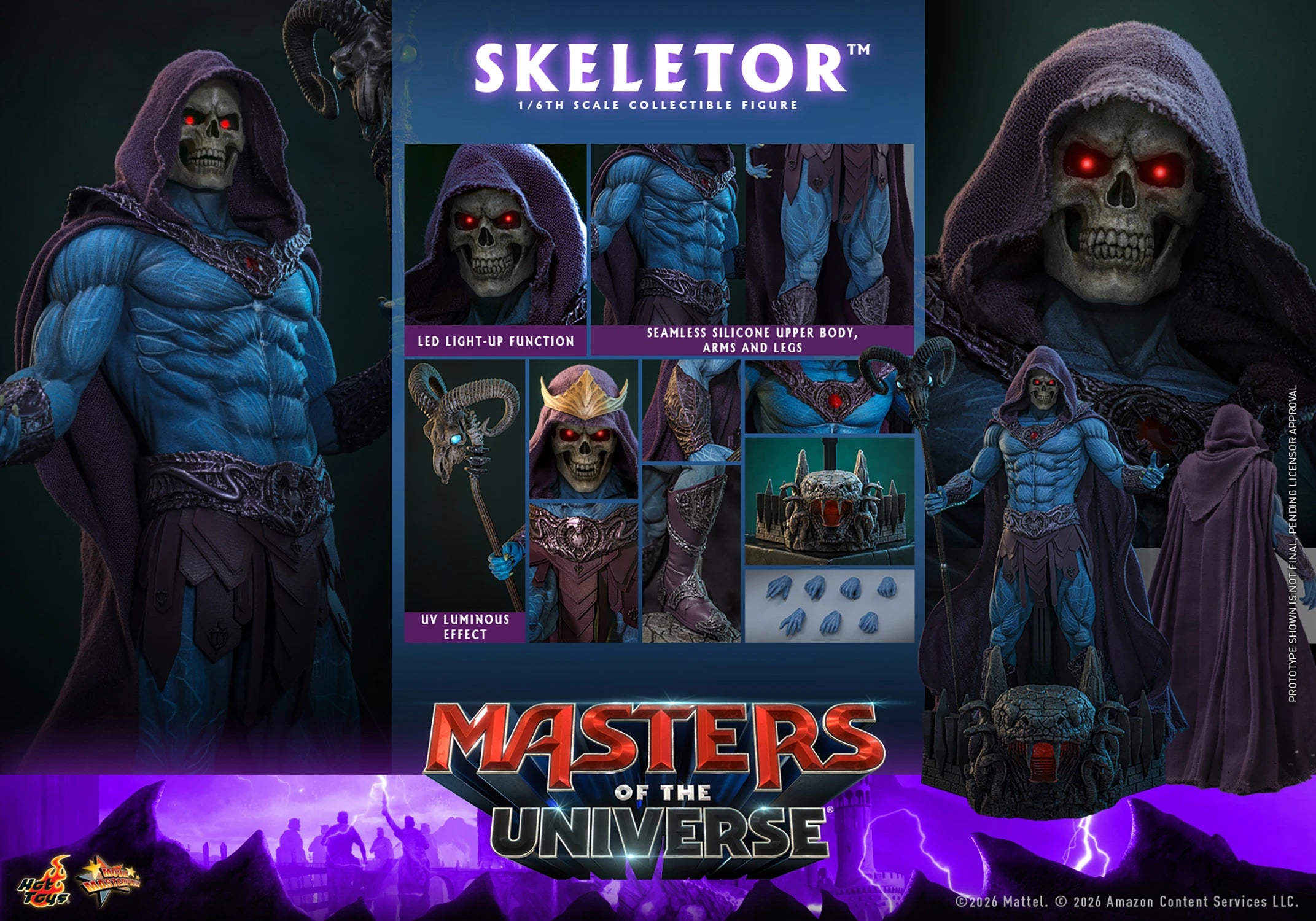 Skeletor Sixth Scale Collectible Figure By Hot Toys