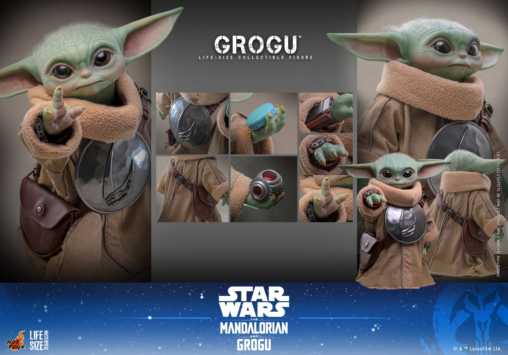 Grogu Life-Size Figure By Hot Toys